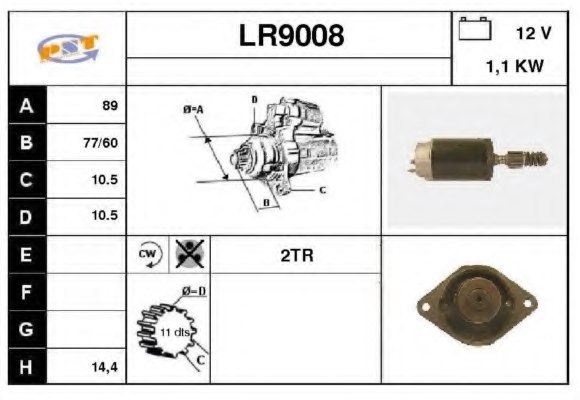 SNRA LR9008 Starter